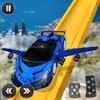 us police flying car vertical ramp racing games