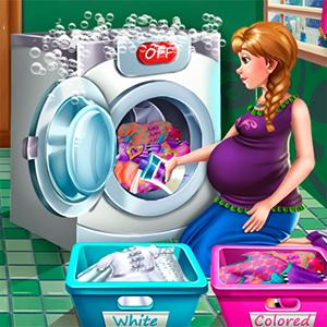 Anna Pregnant Laundry GamelinkeXchange