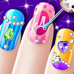 Funky Nail Art Manicure GamelinkeXchange